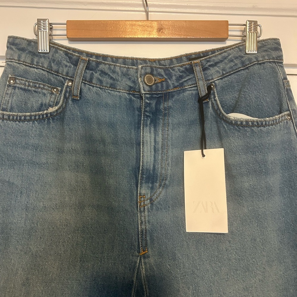 Zara ZW Collection Denim Maxi Skirt Medium - Picture 5 of 9